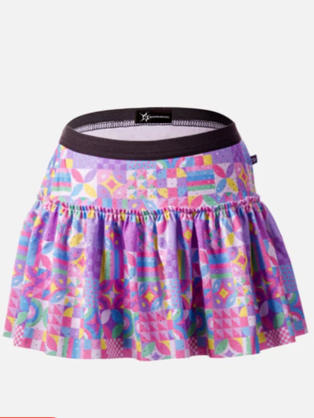 Sparkle Athletic Sequins Running Skirt - Magical Shapes - Size XL
